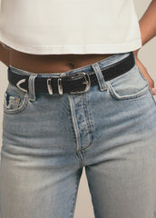 THE JORDAN CROC EMBOSSED BELT