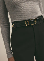 THE JORDAN CROC EMBOSSED BELT