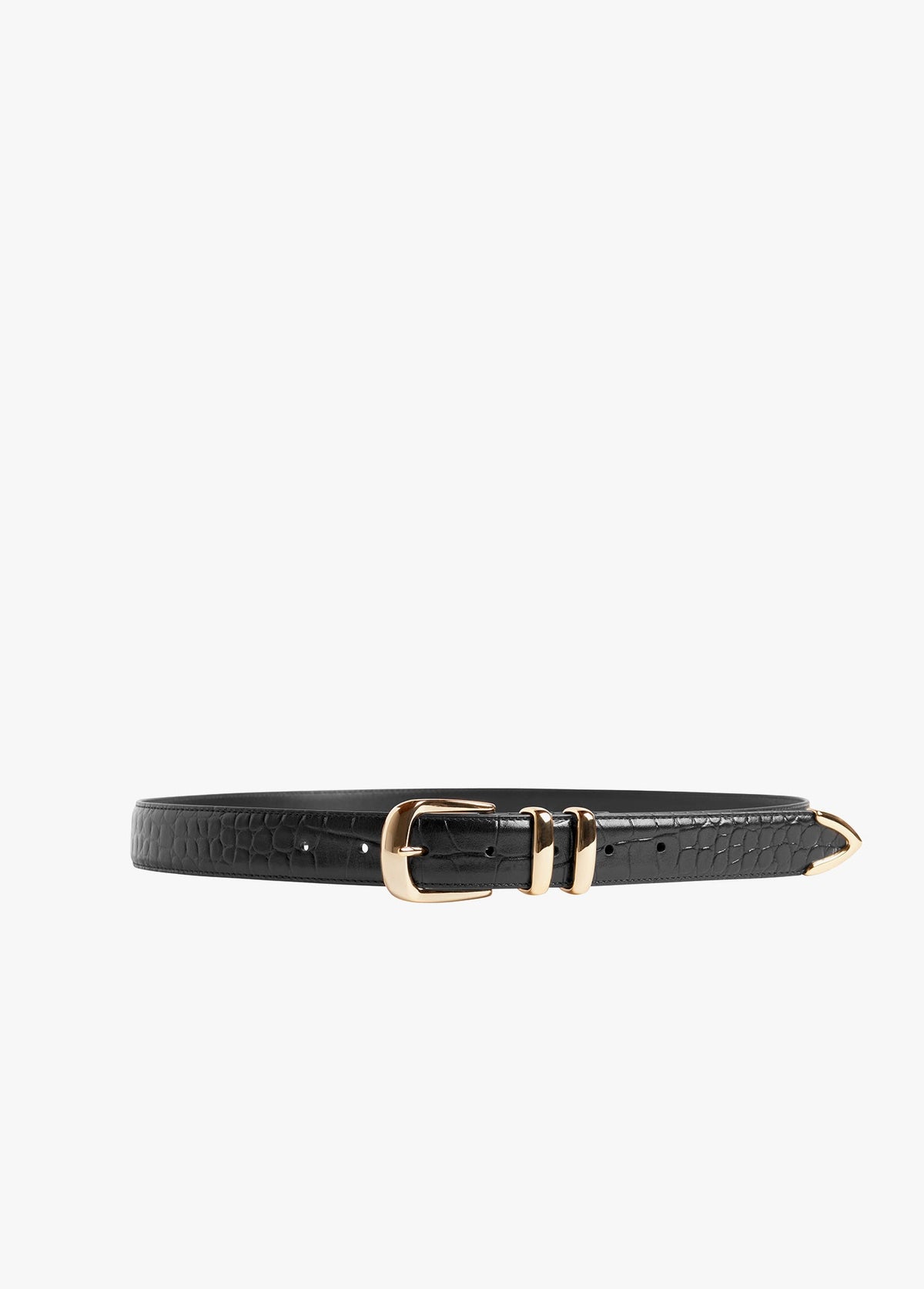 THE JORDAN CROC EMBOSSED BELT